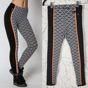 Newland Geometric Print Mid Rise Ski Baselayer Deren Leggings